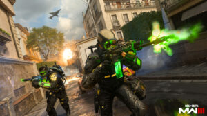 BlackCell Void and Nautilus operators shooting at enemies in Modern Warfare 3