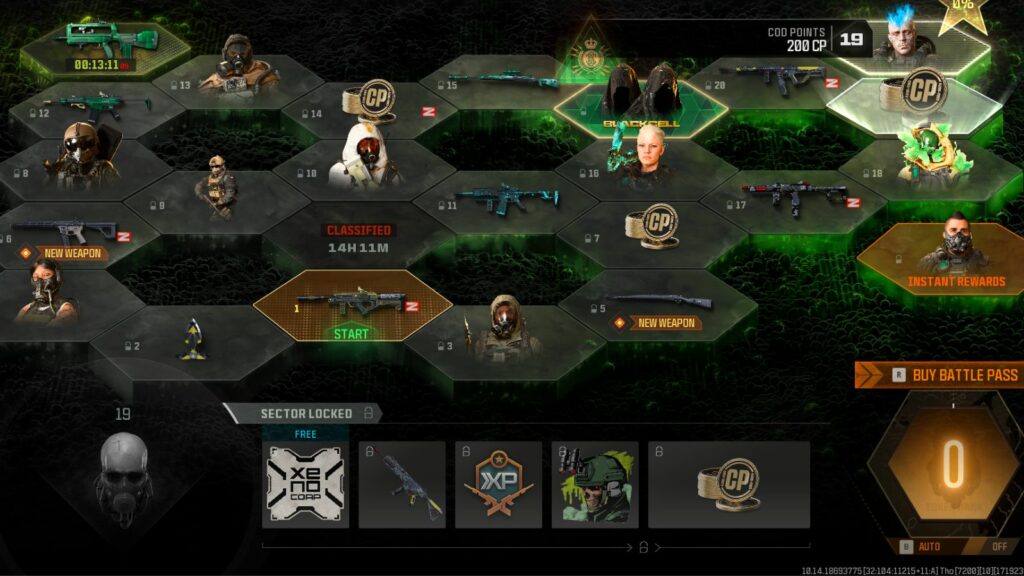 Screenshot of Modern Warfare 3 Season 4 Battle Pass