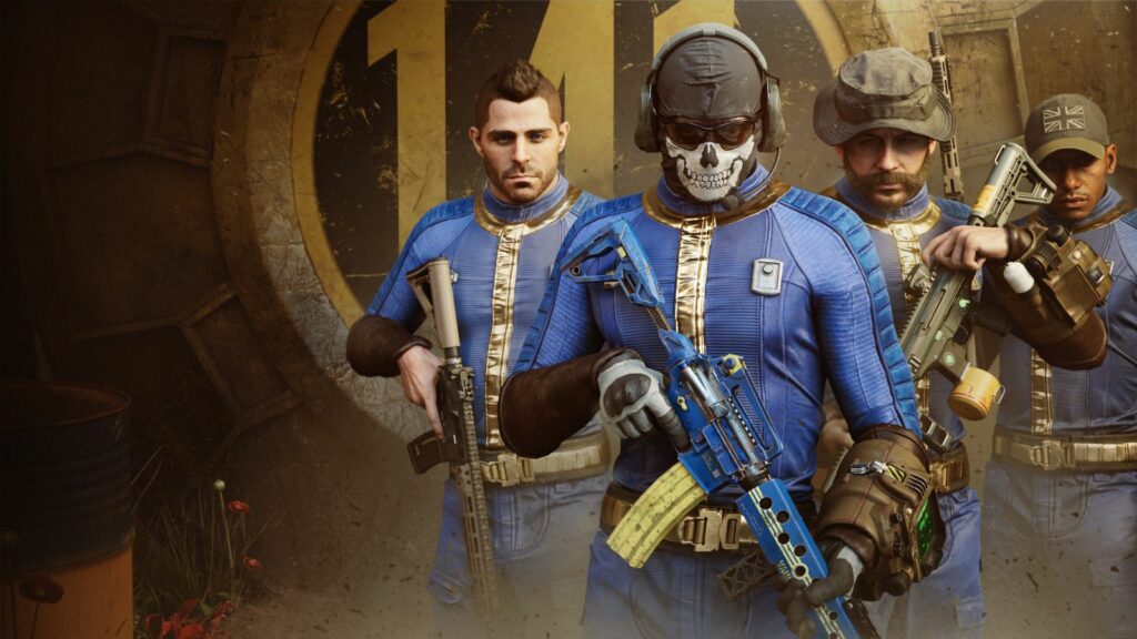 Call of Duty Fallout collab operator skins for Soap, Ghost, Price, and Gaz