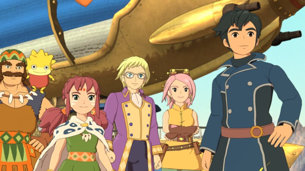 Roland and his party in Ni No Kuni 2