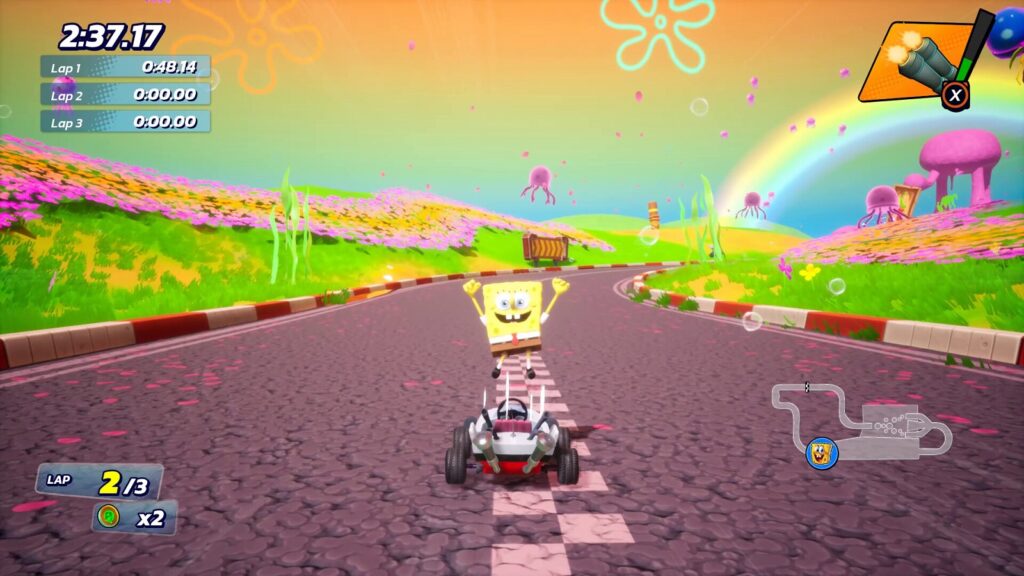 Sponge Bob in Nickelodeon Kart Racers 3