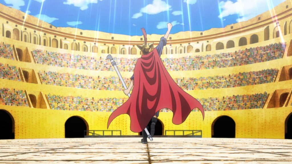 Sabo disguised as Lucy during the Dressrosa arc