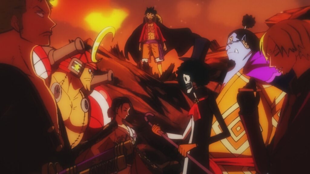 The Straw Hat Pirates during the Wano arc