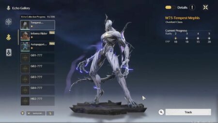 Tempest Mephis shown on Echo Gallery in Wuthering Waves