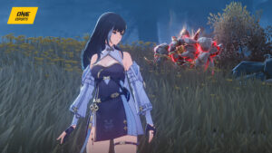 Baizhi with Obelisk Guardian in Wuthering Waves