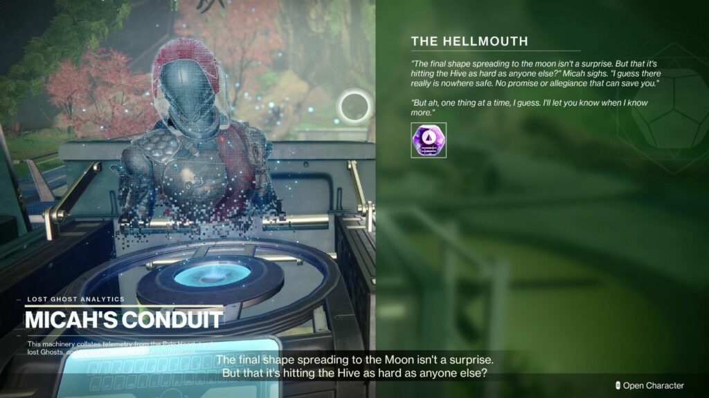 Destiny 2 Micah quest