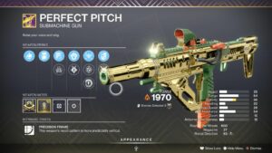 Destiny 2 Perfect Pitch SMG