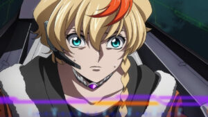 Code Geass Roze of the Recapture episode 5 Roze watching the inevitable fall of the Damocles