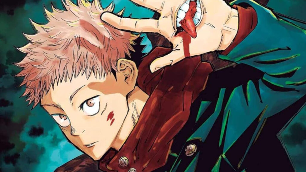 Jujutsu Kaisen manga art of Yuuji Itadori by Gege Akutami