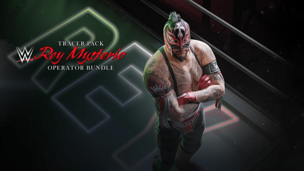 Rey Mysterio tracer pack key visual in Modern Warfare 3