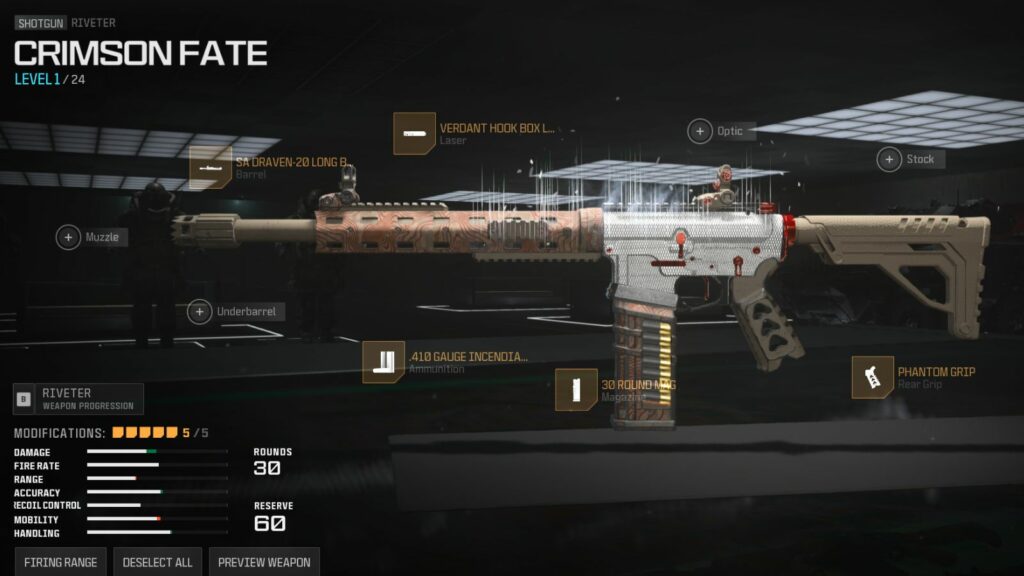 Best Riveter loadout attachments and stats in Modern Warfare 3