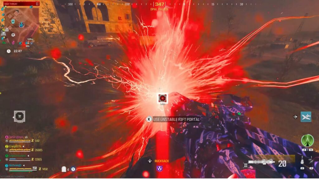 Unstable Rift portal in Modern Warfare 3 Zombies