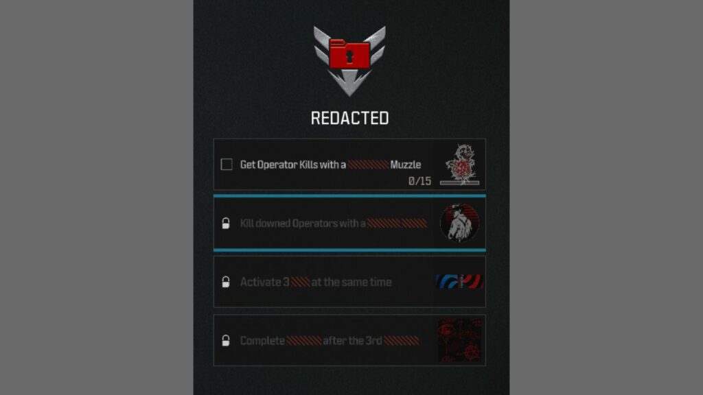 Redacted Challenges in Warzone Season 5