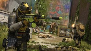 MW3 green gun in zombies combat