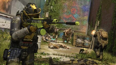 MW3 green gun in zombies combat