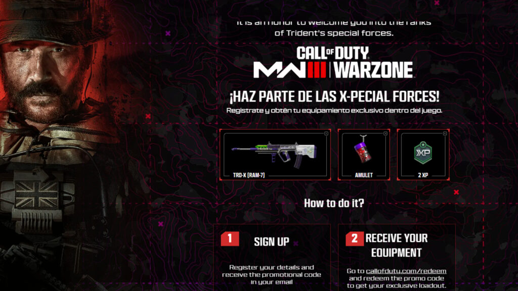 MW3 Trident x COD rewards