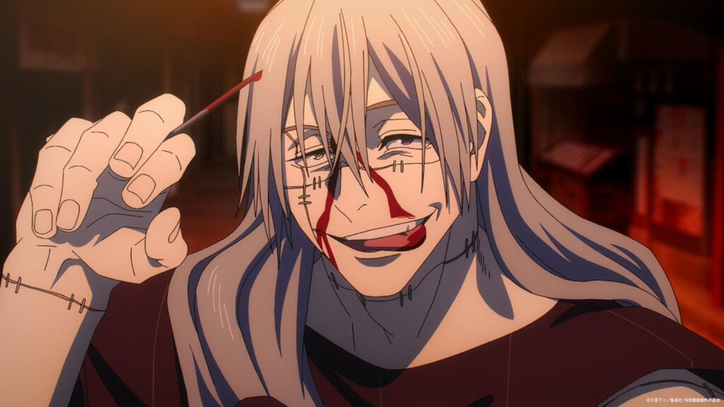 Jujutsu Kaisen antagonist Mahito seen facing off against Nobara Kugisaki in season 2 of the Shibuya Incident arc