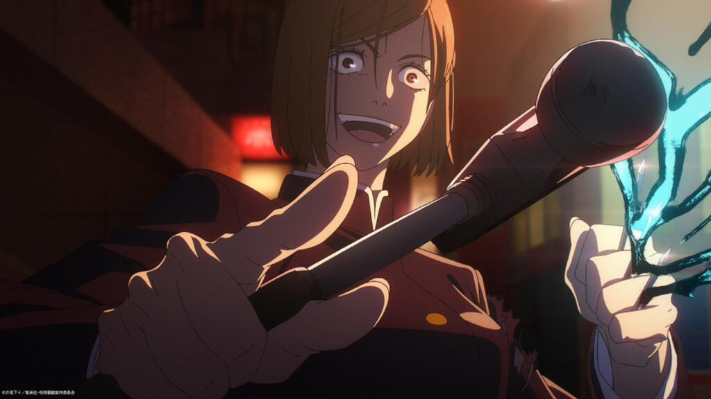 Jujutsu Kaisen main character Nobara Kugisaki seen facing off against Mahito in season of the Shibuya Incident arc