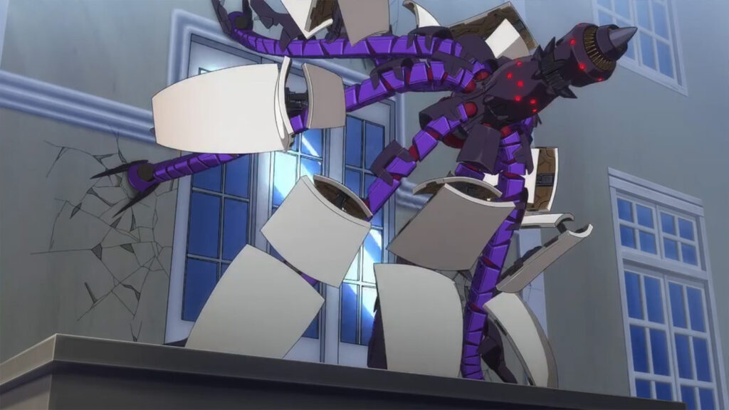 Code Geass Roze of the Recapture Episode 11, recap of episode 10. Origin of the attacking machines and their mastermind.