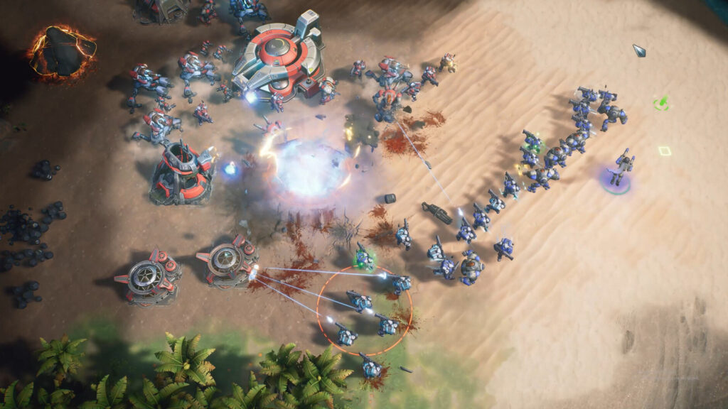Stormgate Vanguard (human) faction in game screenshot