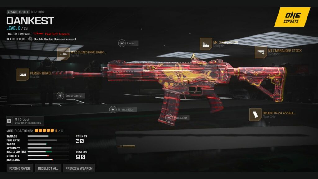 Best Ranked Play loadouts in Modern Warfare 3 Season 5: Best MTZ 556 loadout