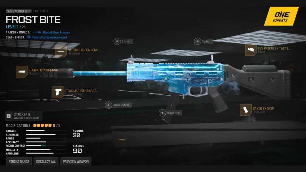 Best Ranked Play loadouts in Modern Warfare 3 Season 5: Best Striker 9 loadout