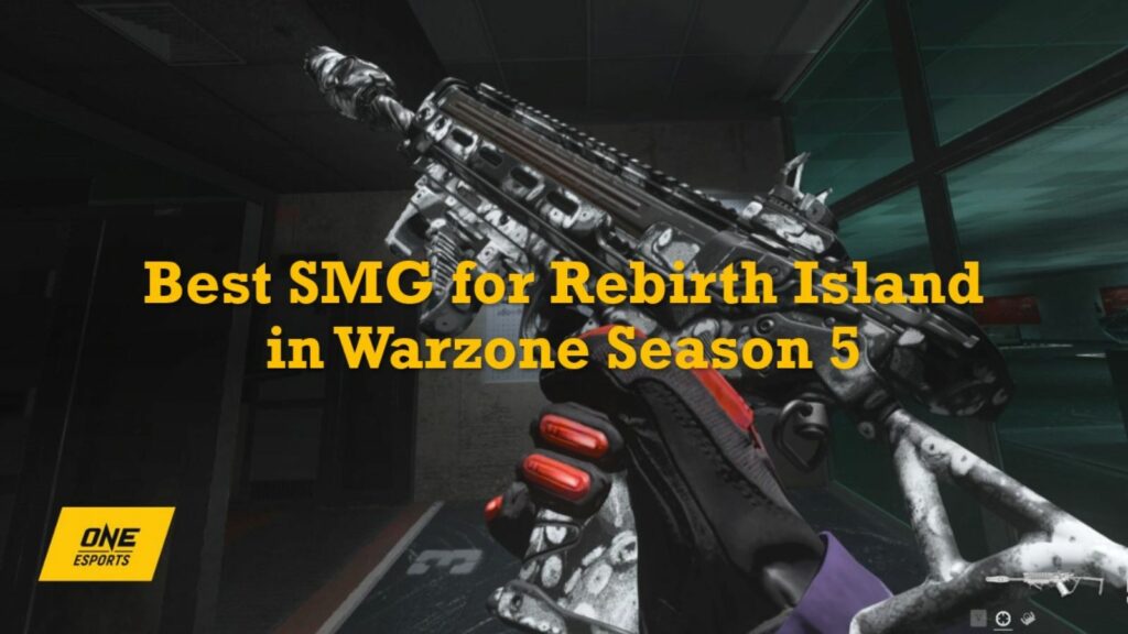 Best AR for Warzone Rebirth Island in Season 5 -- full meta build Inspecting Static HV loadout in Firing Range in ONE Esports' loadout for the best SMG for Rebirth Island in Warzone Season 5