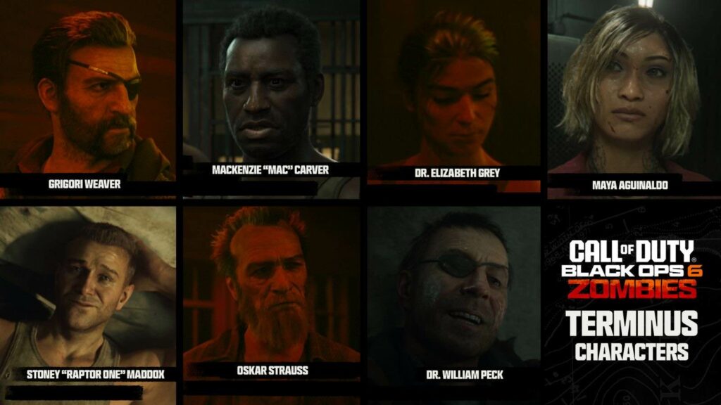 Call of Duty Black Ops 6 Zombies terminus characters