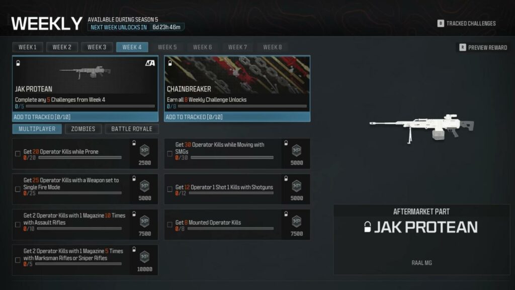Unlock the JAK Protean in MW3 and Warzone