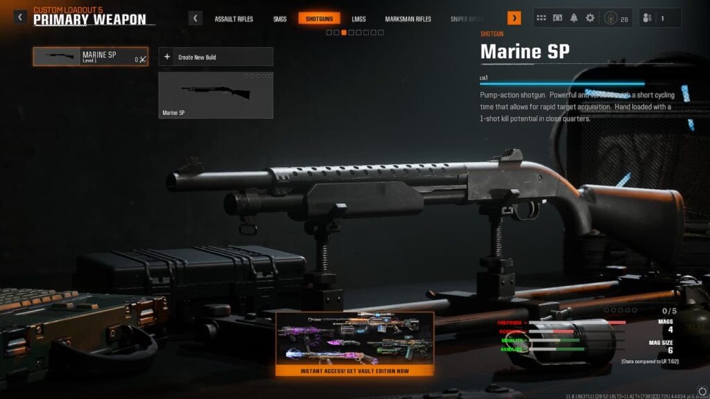 Marine SP shotgun in Black Ops 6