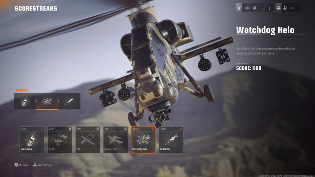Watchdog Helo scorestreak in Black Ops 6