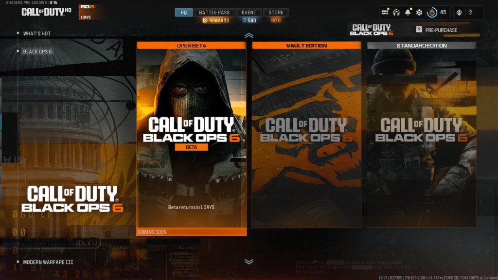 Black Ops 6 Beta end time