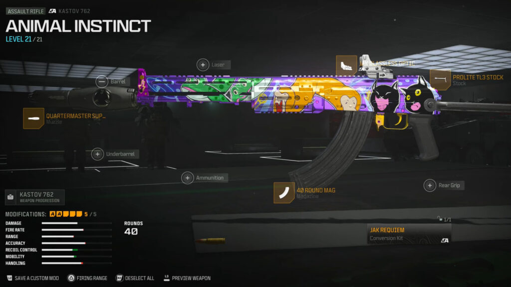 Best Kastov 762 no recoil loadout