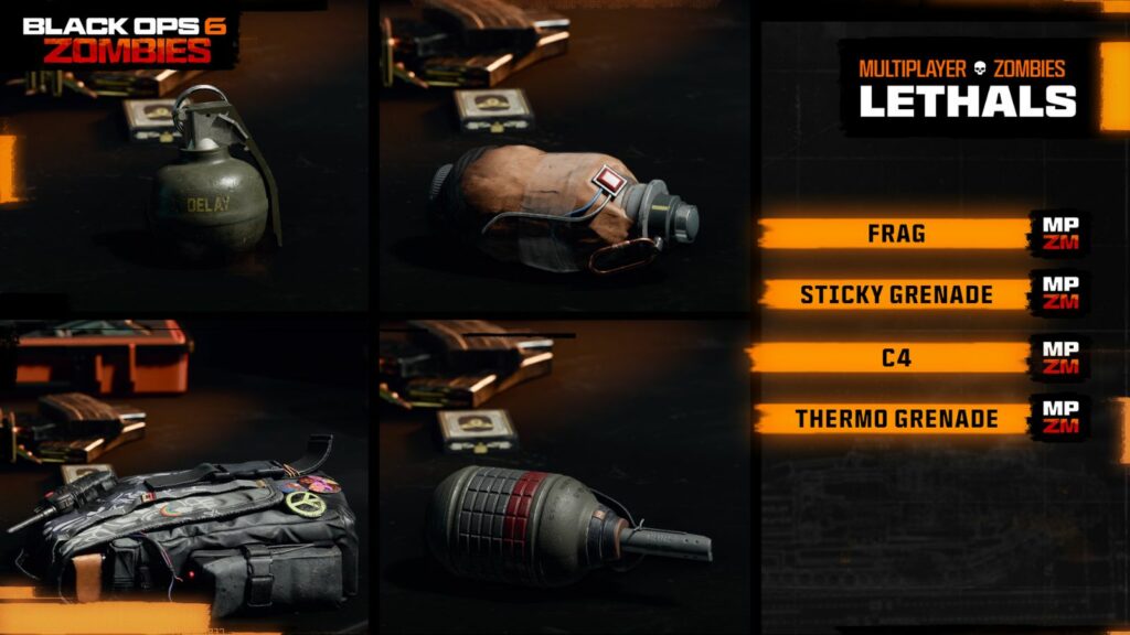 All Lethals in Black Ops 6 Zombies