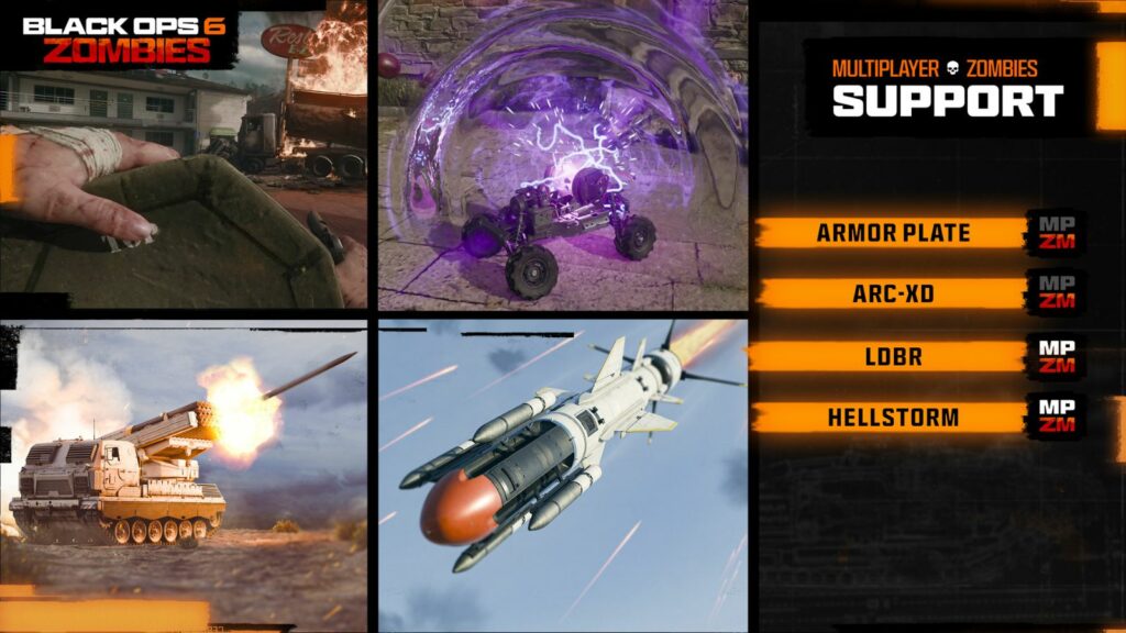All support Equipment in Black Ops 6 Zombies