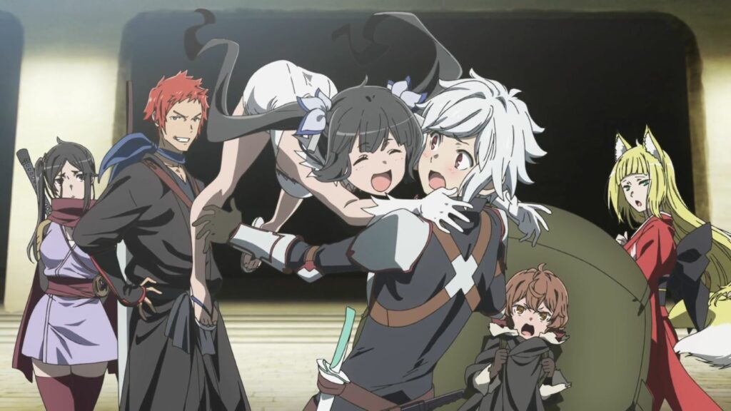 Hestia umping Bell from Is It Wrong to Try to Pick Up Girls in a Dungeon (DanMachi)