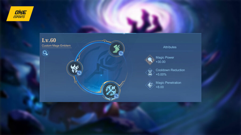 Mobile Legends: Bang Bang mage hero Cyclops recommended emblem setup