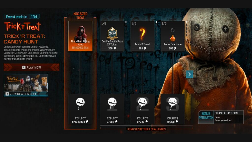 Trick 'r Treat Candy Hunt event rewards and challenges in Modern Warfare 3 and Warzone