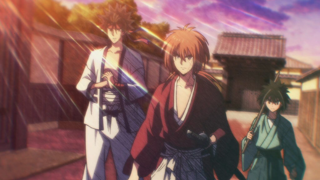 Kenshin, Yahiko, and Sanosiko from Rurouni Kenshin - Rurouni Kenshin watch order