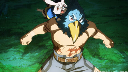 Shangri La Frontier season 2 episode 1 Sunraku and Emul ambushed by Golems