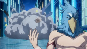 Sunraku giving Emul away to SF-Zoo in Shangri La Frontier Season 2 episode 3