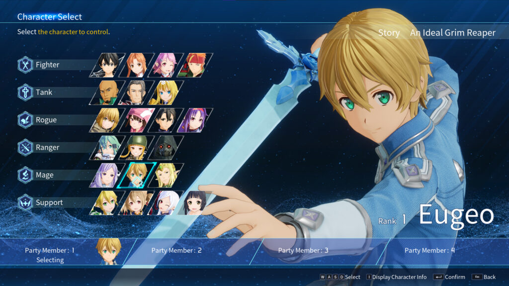 Eugeo from Sword Art Online Fractured Daydream