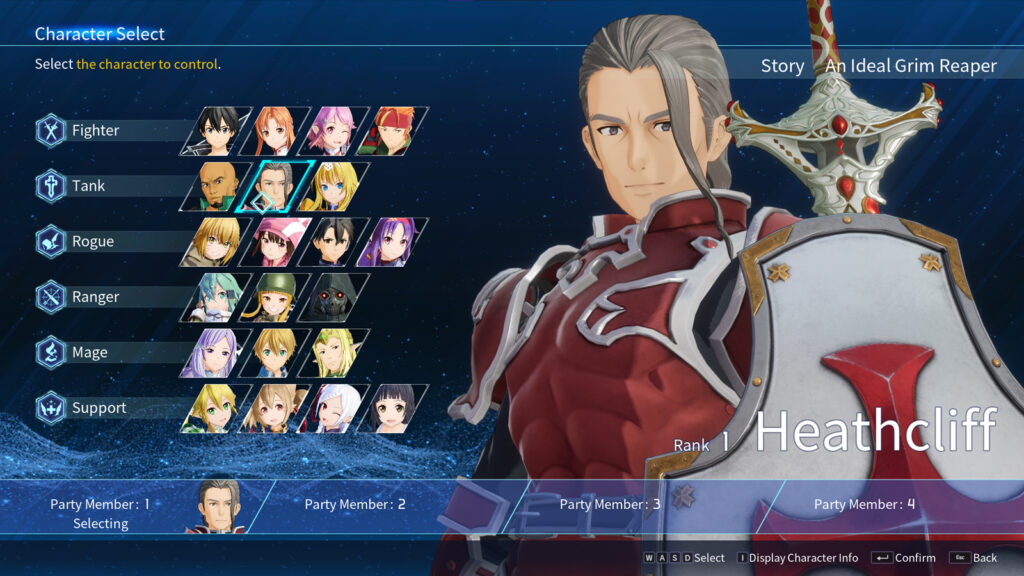 Heathcliff from Sword Art Online Fractured Daydream