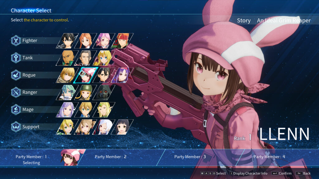 Llenn from Sword Art Online Fractured Daydream