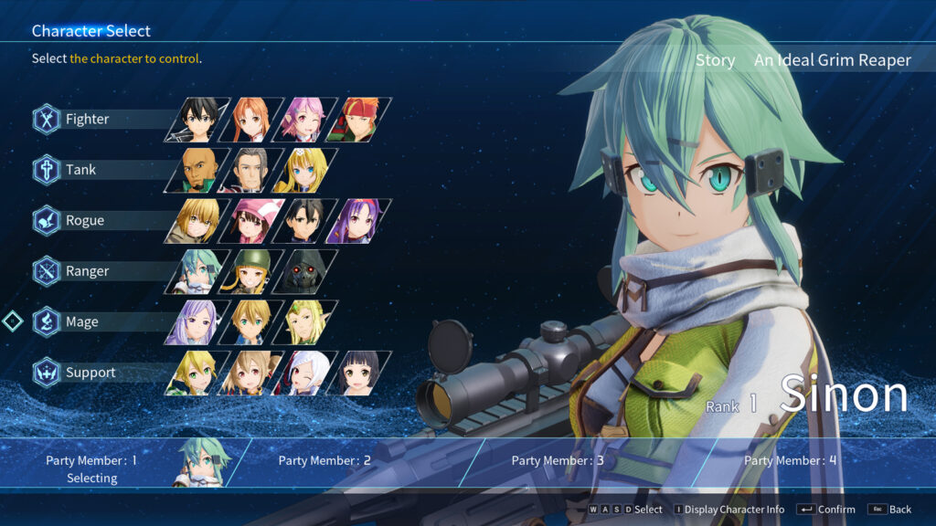 Sinon from Sword Art Online Fractured Daydream