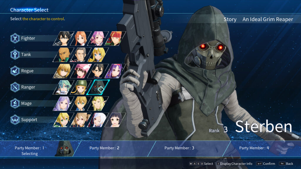 Sterben from Sword Art Online Fractured Daydream