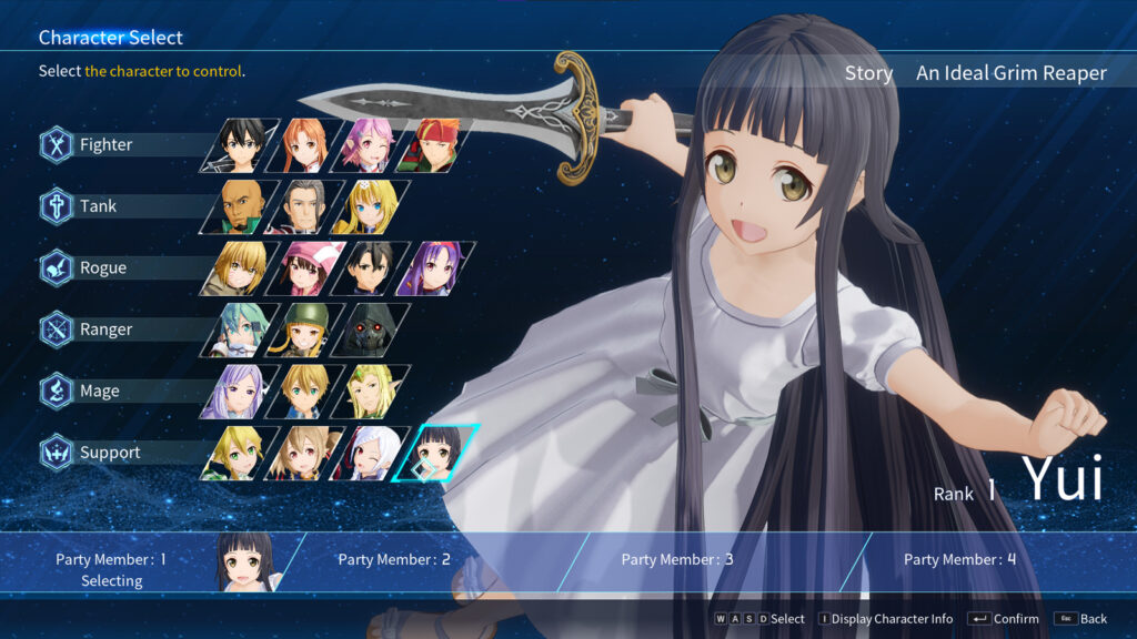 Yui from Sword Art Online Fractured Daydream