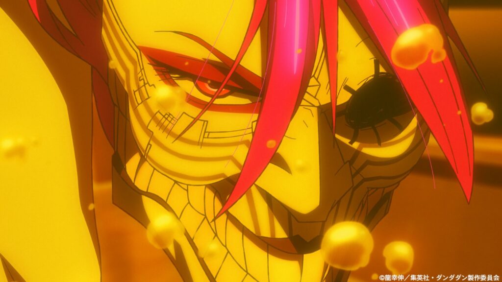 Dandadan supporting character Aira Shiratori seen in her new form in episode 8 season 1