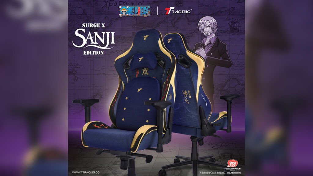 TTRacing gaming chair featuring One Piece character Sanji