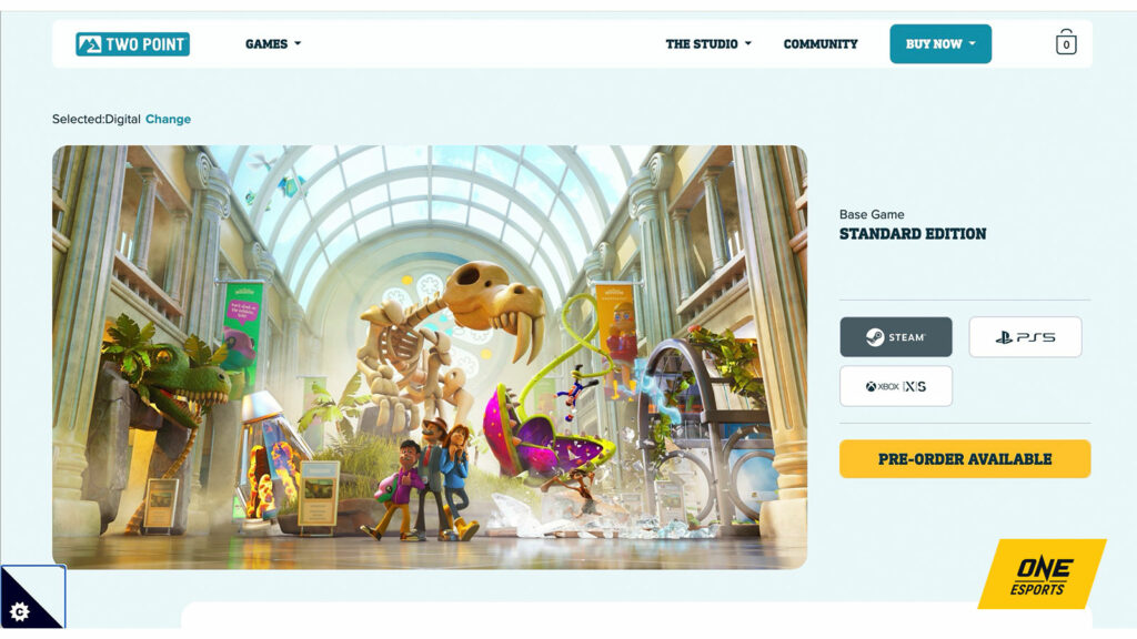 How to pre-order Two Point Museum using official website